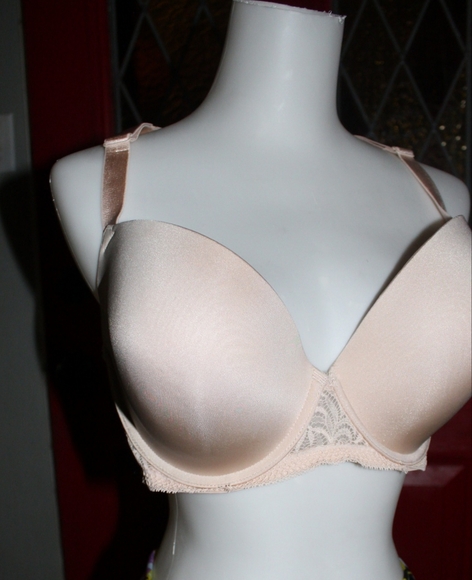 PARAMOUR SEAMLESS PLUNGE CONTOUR LACE BACK BRA - Picture 7 of 16
